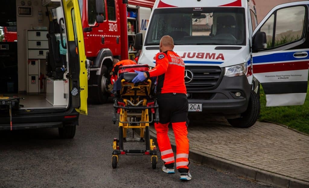 służby w akcji na Nagórkach