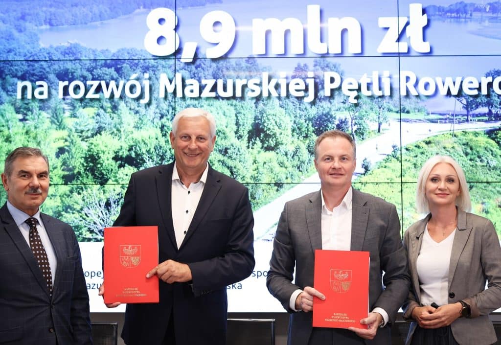 Rowerem przez Mazury jeszcze wygodniej. - Dobra wiadomość dla rowerzystów - nowy odcinek Mazurskiej Pętli już w budowie