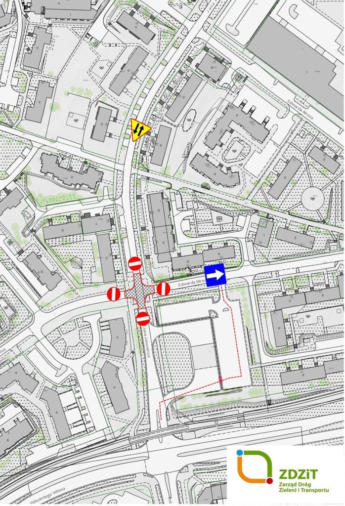 Kierowcy muszą liczyć się z utrudnieniami. - Kolejne skrzyżowanie na Jarotach zamknięte - trwają roboty drogowe