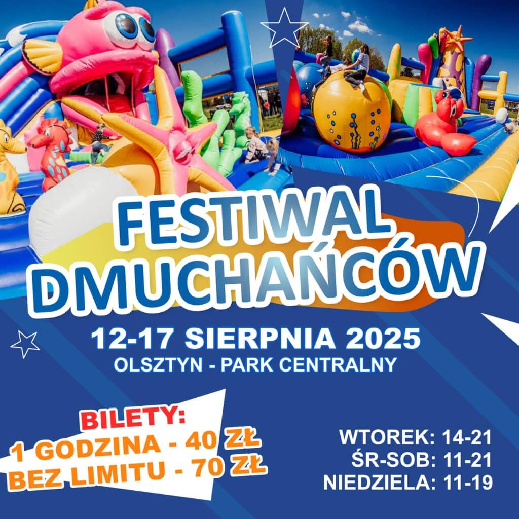 Park Centralny w Olsztynie pełen dmuchańców i atrakcji – zabierz dzieci na dzień pełen radości! - Festiwal Dmuchańców w Olsztynie – atrakcja dla całej rodziny w Parku Centralnym
