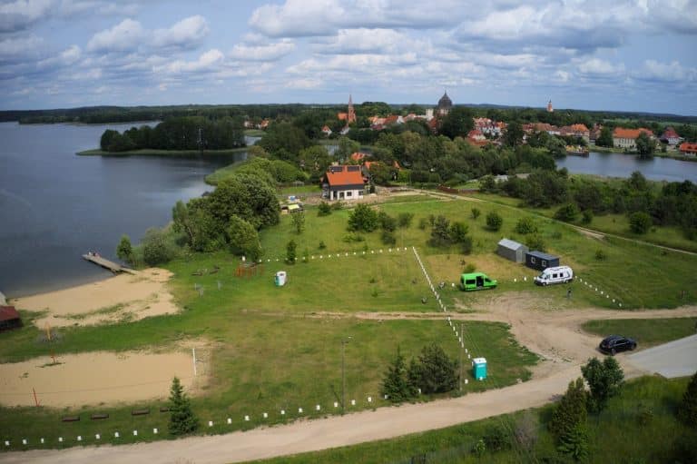 "dzika" plaża w Pasymiu