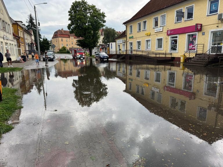 zalania na Warmii i Mazurach
