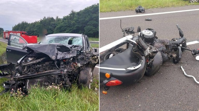 wypadek motocyklisty s22