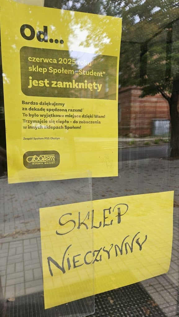 Co dalej ze sklepem w Kortowie? - W Kortowie zamknięto znany sklep. Powstanie pierwsza Biedronka na UWM?