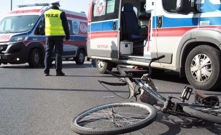 kolizja z udziałem roweru