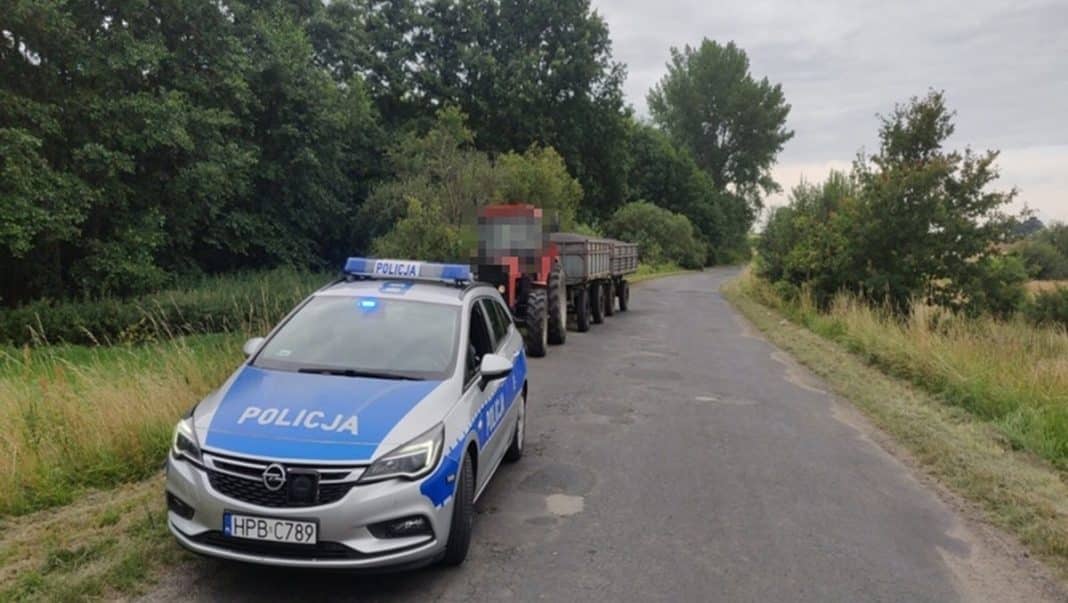 kontrola policyjna traktorzysty