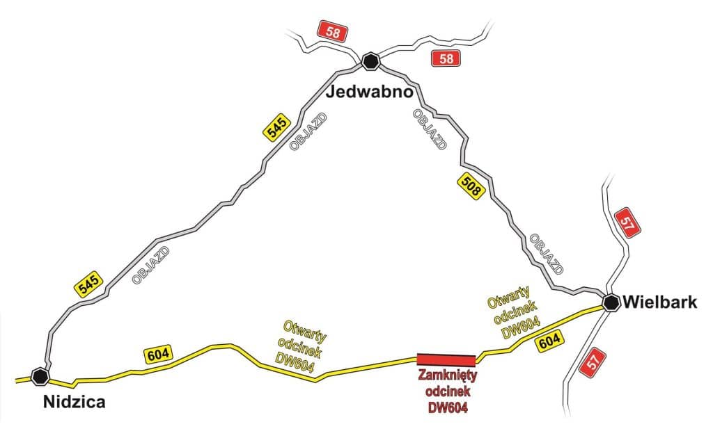 Utrudnienia potrwają dwa tygodnie. - Droga wojewódzka całkowicie zamknięta. Zamieni się w pas startowy dla myśliwców