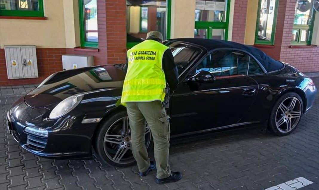 zatrzymane na granicy Porsche 911
