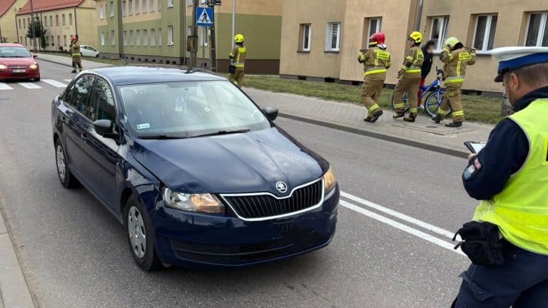 potrącenie na przejściu dla pieszych