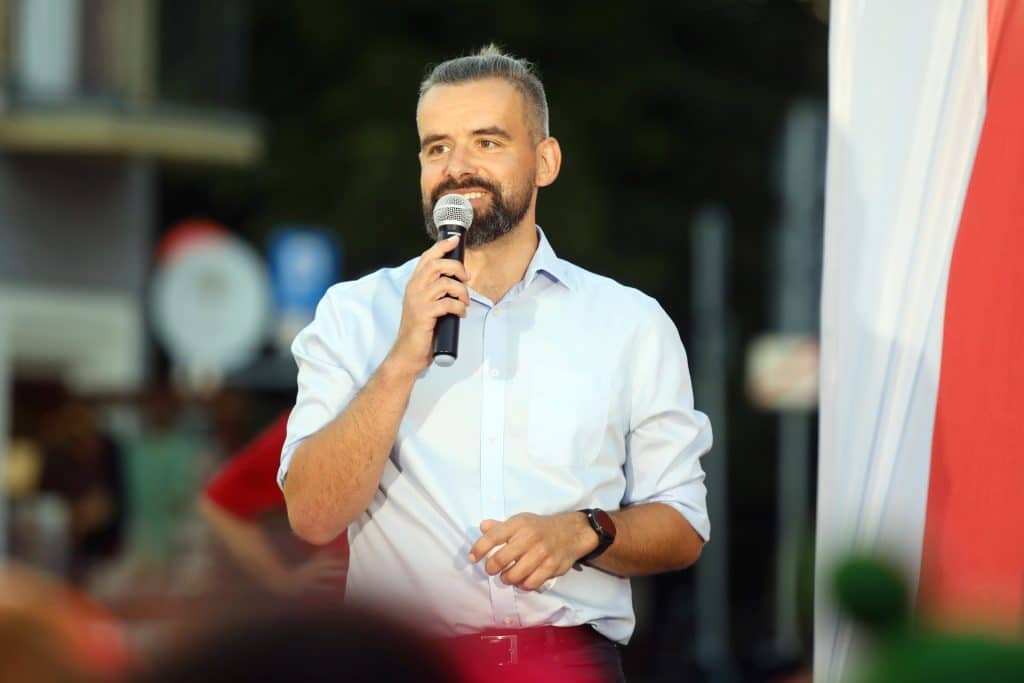 Tłumy na wiecu partii Razem? - Adrian Zandberg spotkał się z mieszkańcami Olsztyna