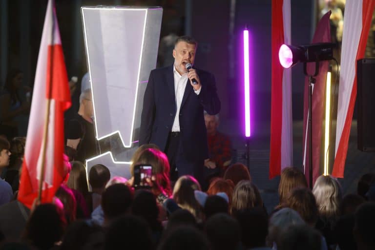 Adrian Zandberg spotkał się z mieszkańcami Olsztyna