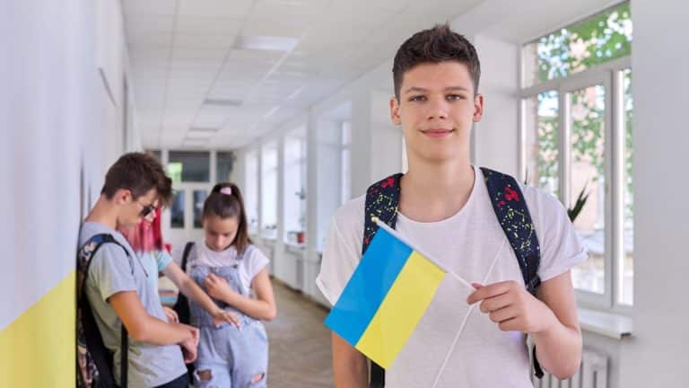 uczeń z ukrainy