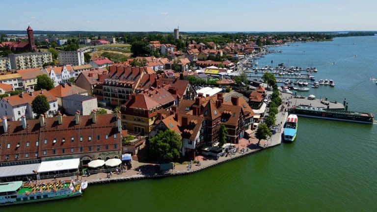 panorama na Mikołajki