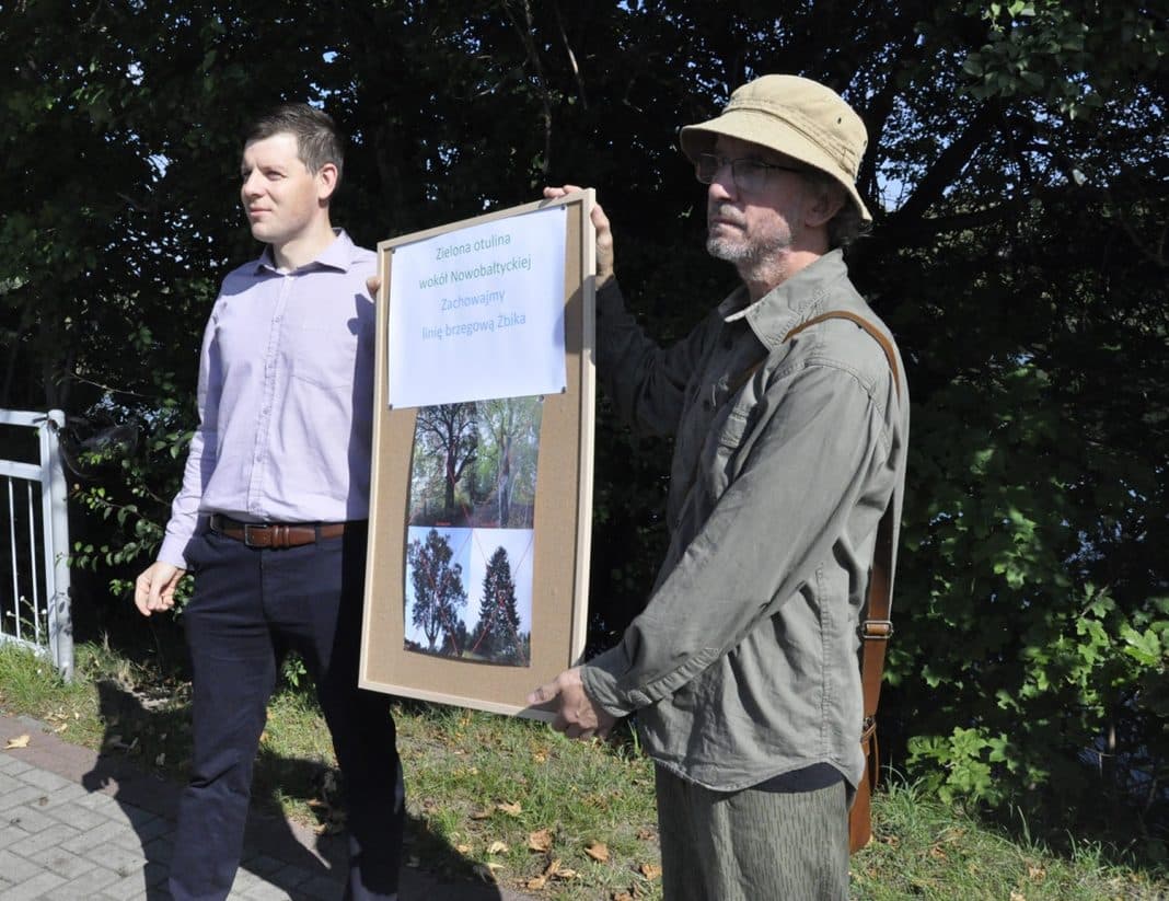 9 tysięcy drzew do wycinki! Ul. Nowobałtycka tylko 4 metry od linii brzegowej jeziora Żbik