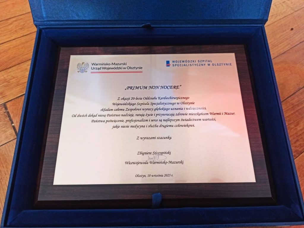 Oddział kardiochirurgii w Olsztynie świętuje jubileusz i medyczny przełom. - 20 lat kardiochirurgii w Olsztynie. Ci ludzie uratowali tysiące istnień