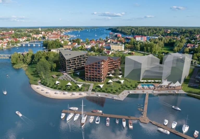 projekt hotelu w Mikołajkach