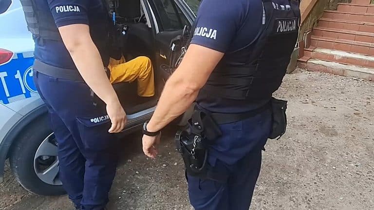 aresztowany za napaść w Olsztynku