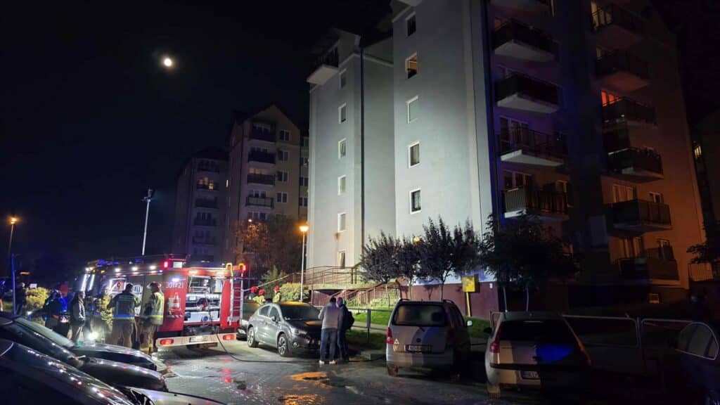 Ewakuowano 46 osób. - Pożar mieszkania w Olsztynie. Nie żyje kobieta