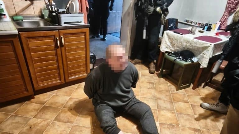 zatrzymany mężczyzna