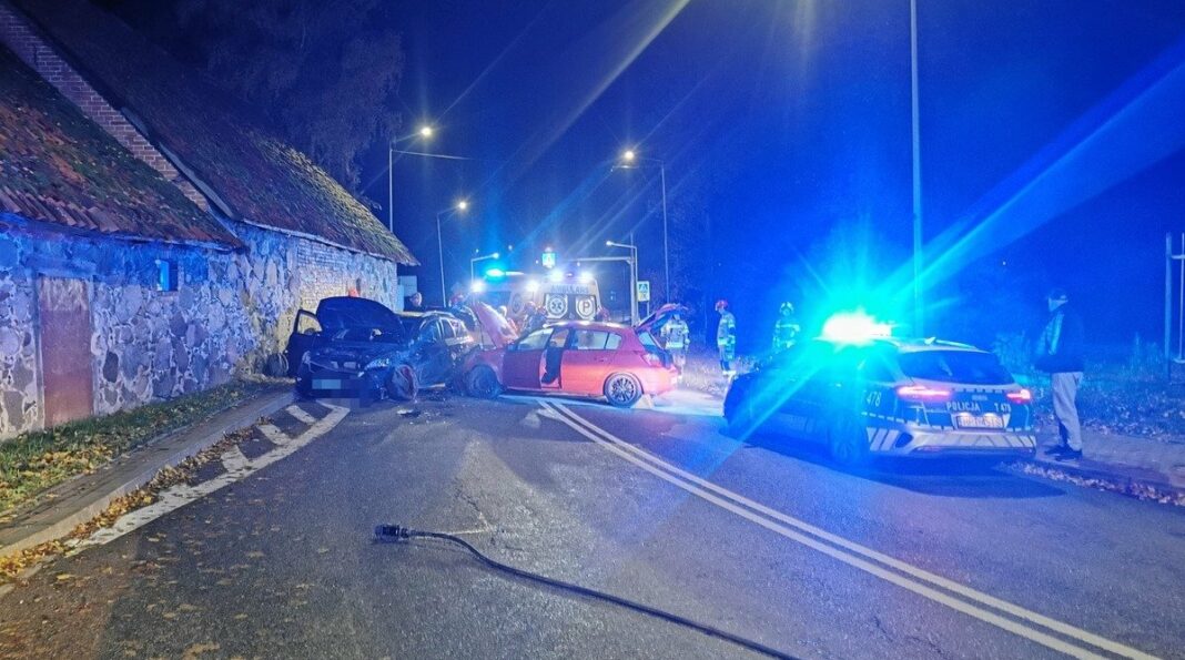 kolizja w Węgorzewie