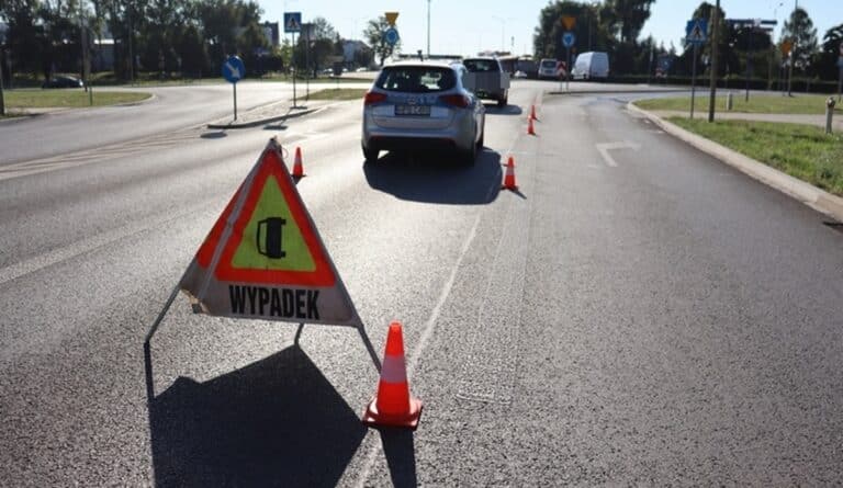 potrącenie w Ostródzie