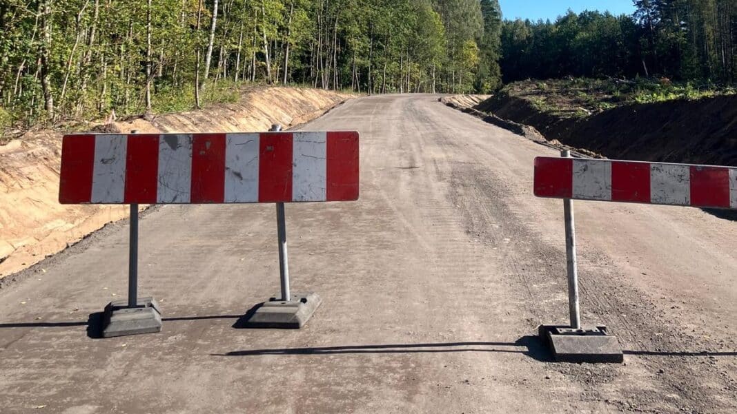 prace drogowe na DW 592