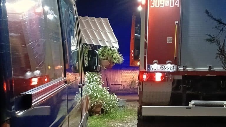 służby na miejscu zdarzenia