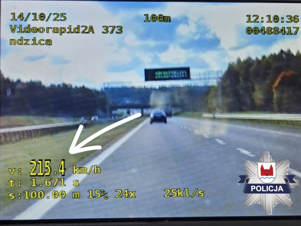 Trudno uwierzyć w to, jak bardzo się rozpędził. - Mieszkaniec Olsztyna chciał mercedesem pobić rekord prędkości? Osiągnął zatrważającą szybkość