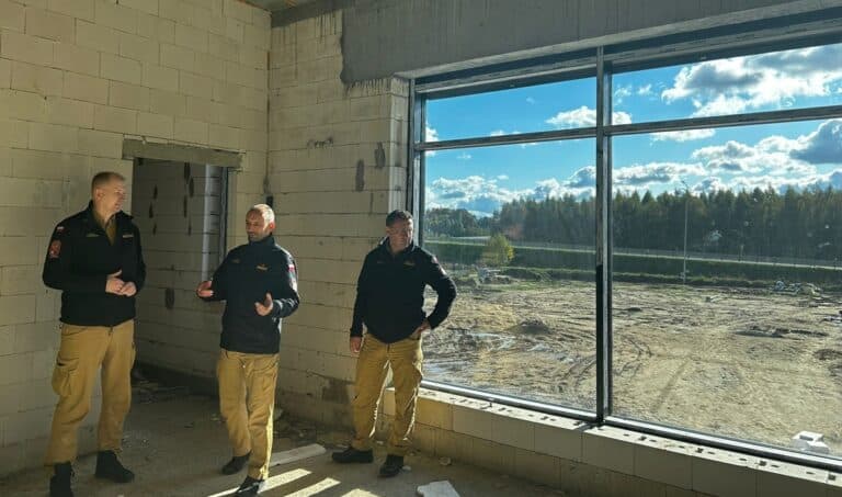 budowa komendy PSP w Ostródzie