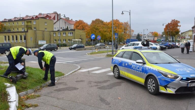 wypadek hulajnogi w Piszu