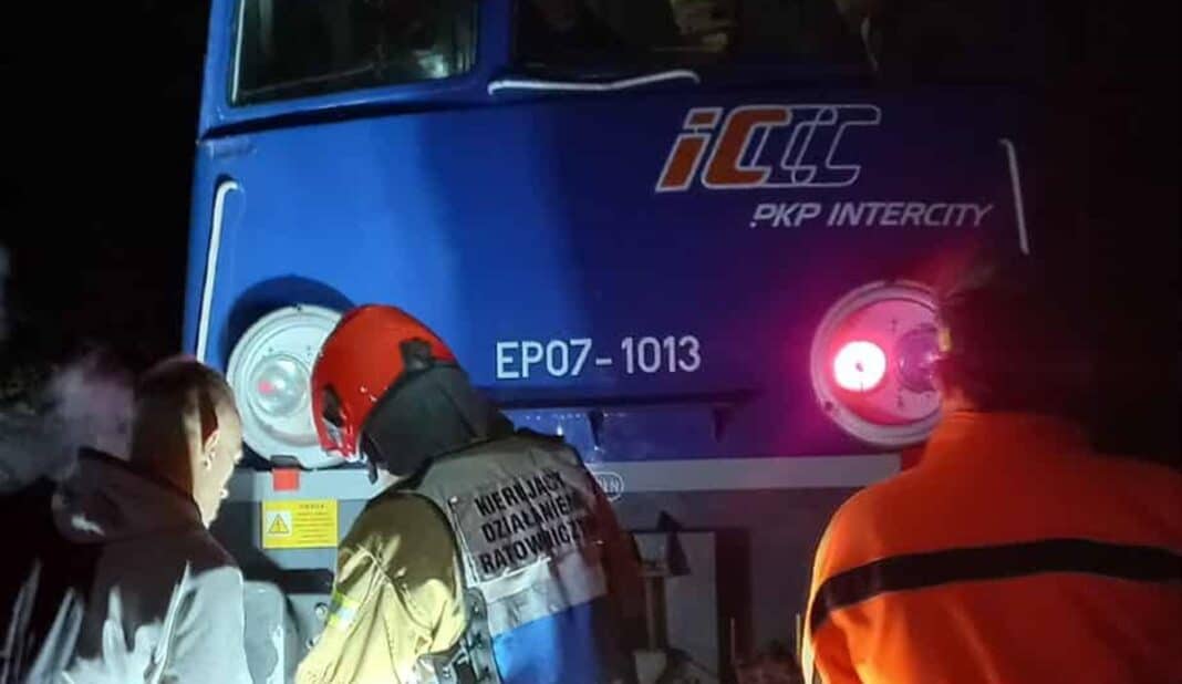 uszkodzona lokomotywa