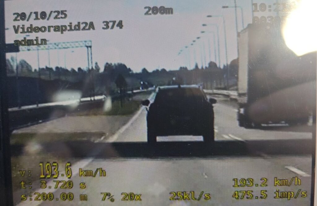 36-latek osiągnął niebezpieczną prędkość. - Kosmiczna prędkość pod Olsztynem. Szybko leciał kierowca Cupry przez S7