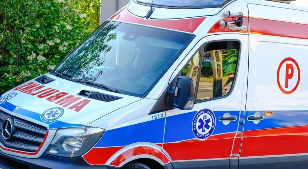 karetka wypadek w pracy