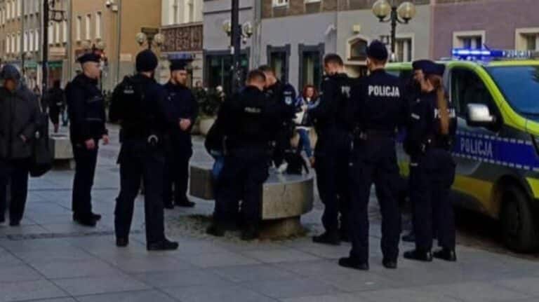 awantura w centrum olsztyna