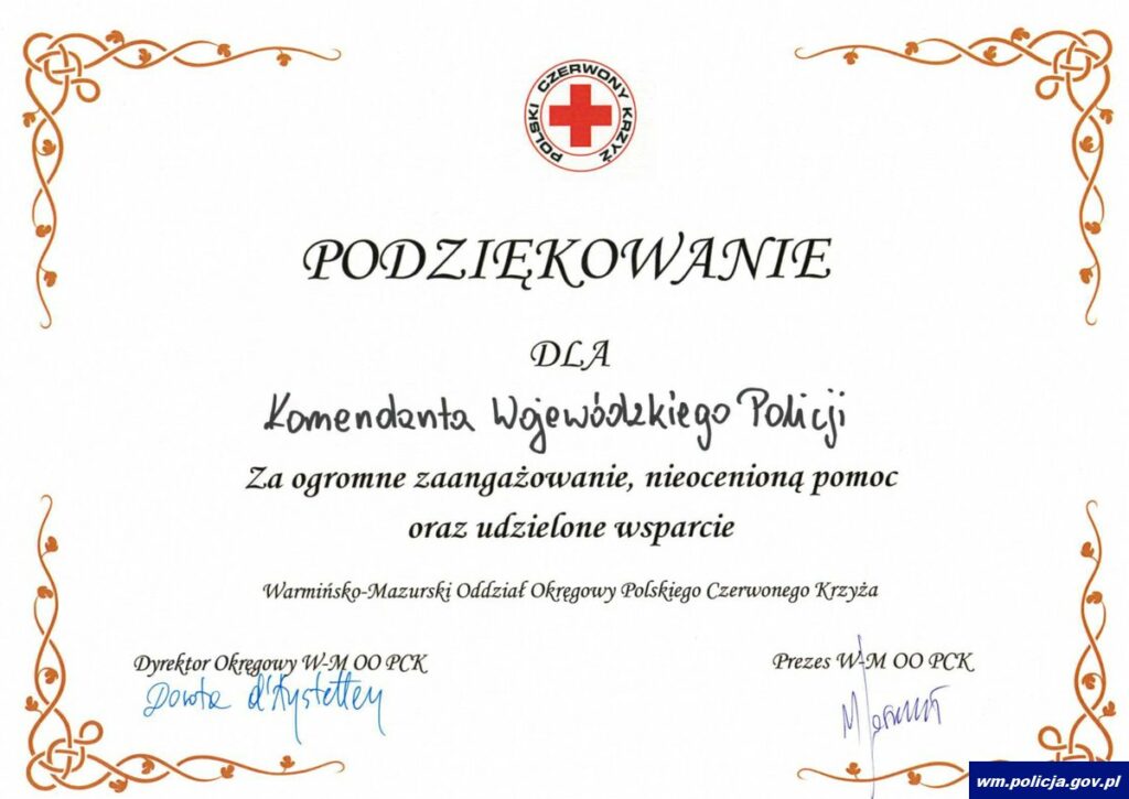 90-lecie krwiodawstwa w Polsce. - Uhonorowano zasłużonych krwiodawców. Wśród nagrodzonych olsztyńscy policjanci
