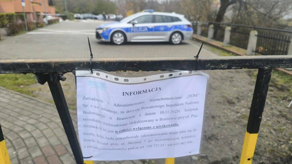 Huk słychać było w całym mieście. - Potężny wybuch w Braniewie! 100 osób nie może wrócić do swoich mieszkań