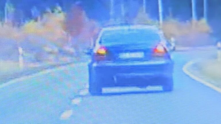 mercedes przekroczył dozwoloną prędkość