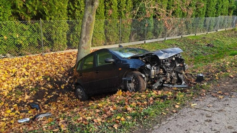 rozbity samochód for fiesta