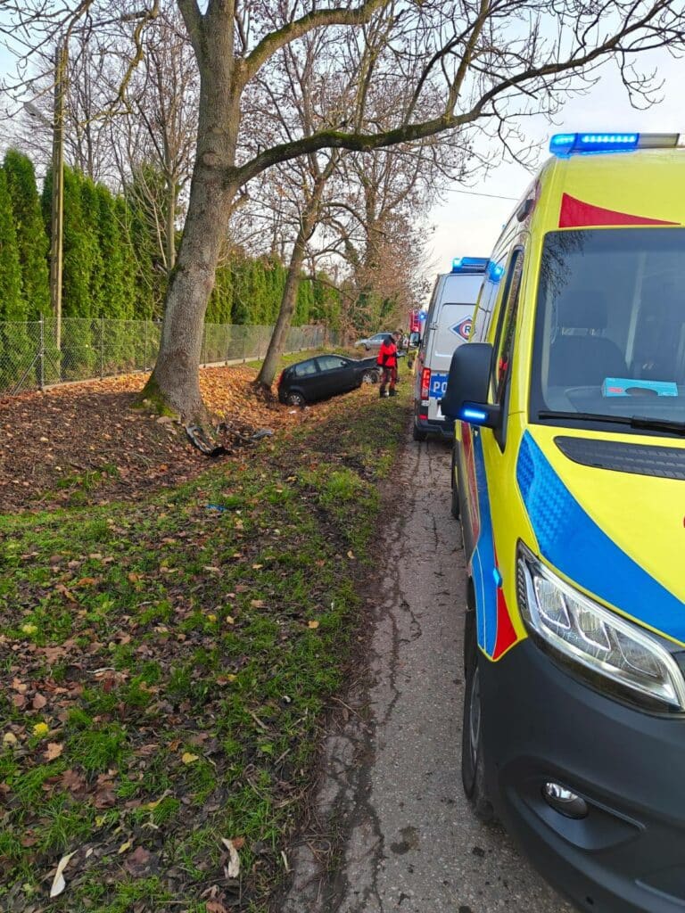 Nie tak wyobrażał sobie początki za kierownicą... - Nieszczęśliwy koniec jazdy 18-letniego kierowcy z miesięcznym stażem