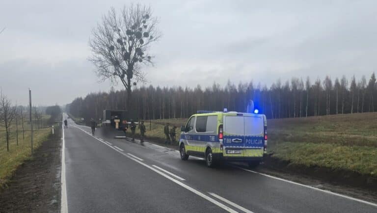 blokada drogi wojewódzkiej