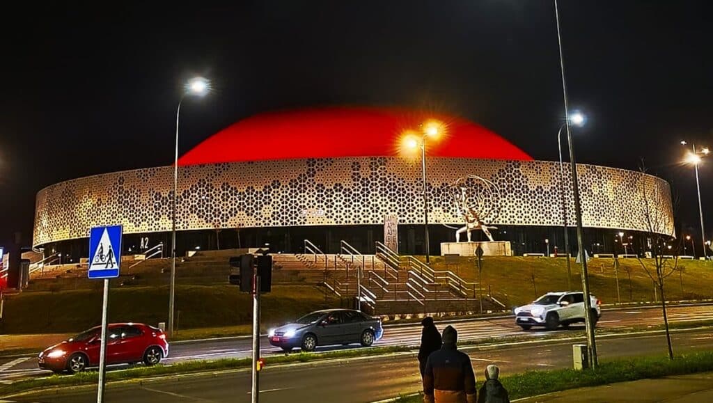 Miasto jednym głosem mówi „stop". - Budynki Olsztyna zaświeciły się na czerwono w ważnej sprawie