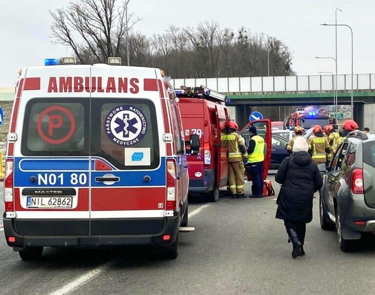 zderzenie na drodze wojewódzkiej