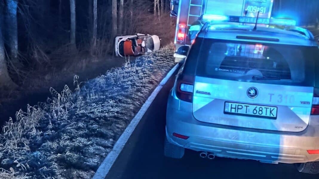 wypadek w powiecie bartoszyckim