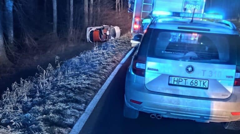 wypadek w powiecie bartoszyckim