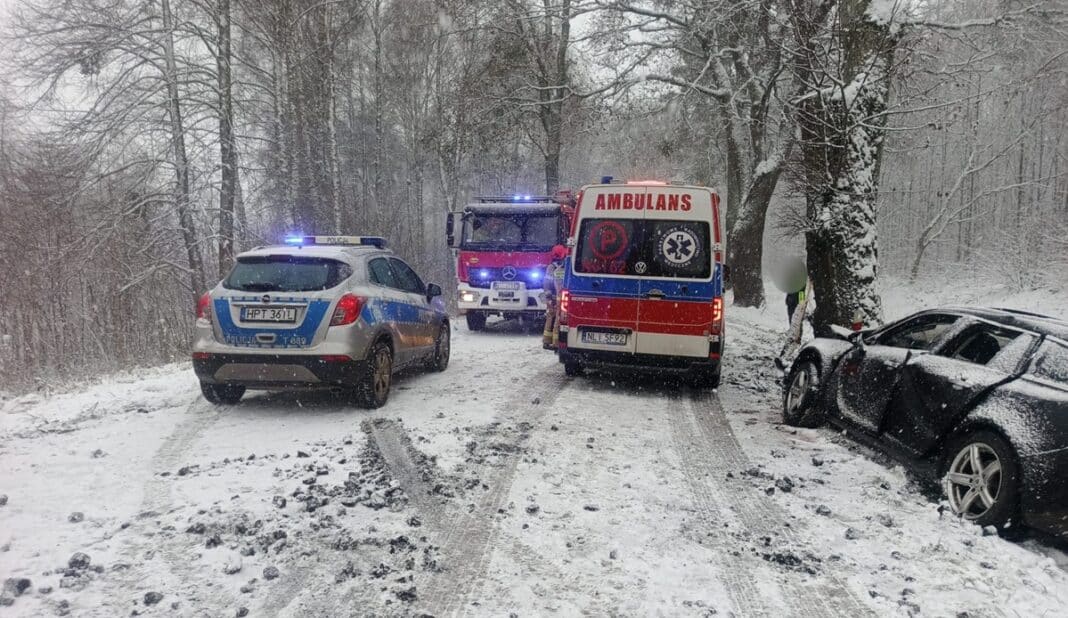 wypadek w powiecie ostródzkim