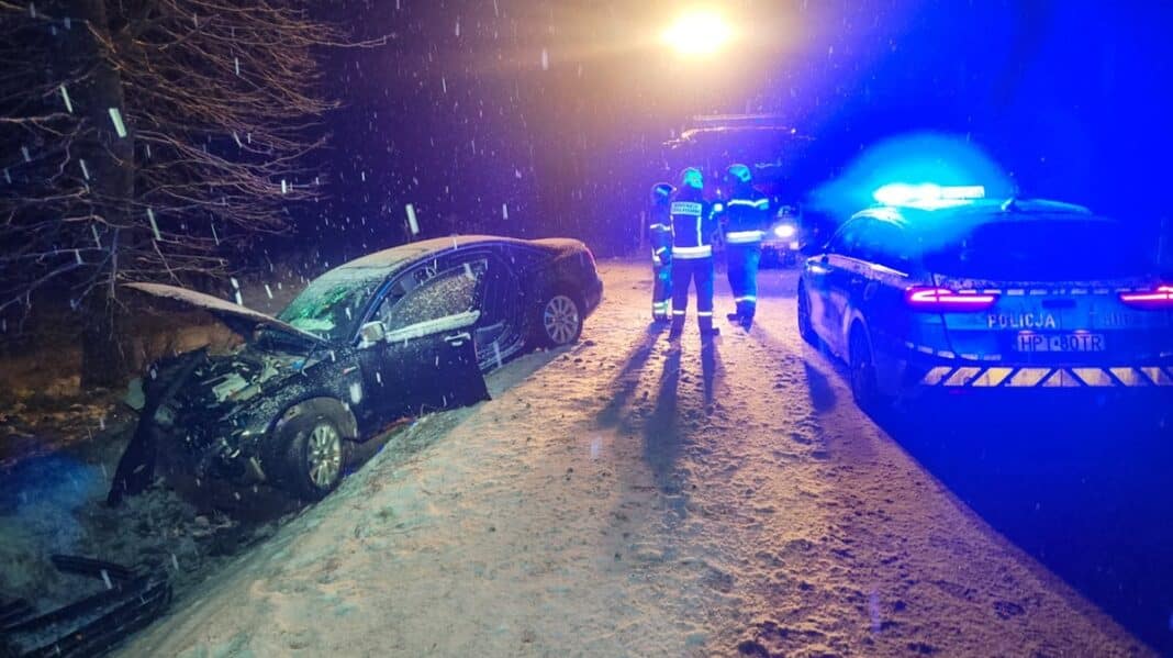 wypadek na trasie Prostki- Niedźwiedzkie