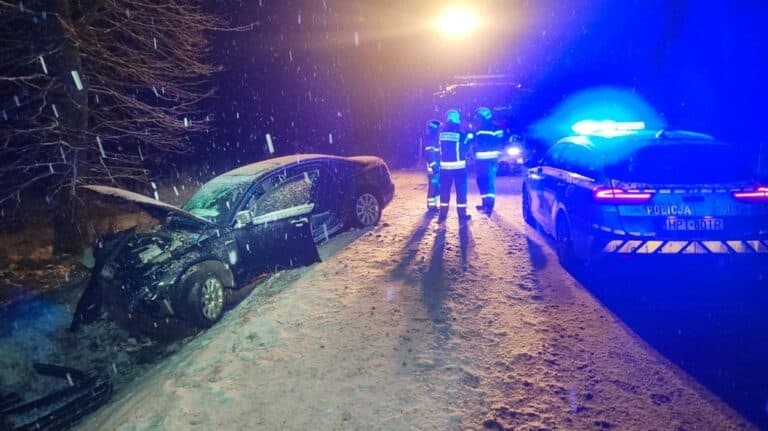 wypadek na trasie Prostki- Niedźwiedzkie