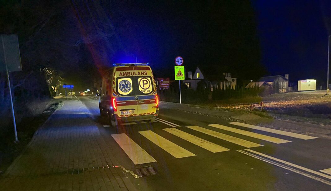 potrącenie pieszej na pasach