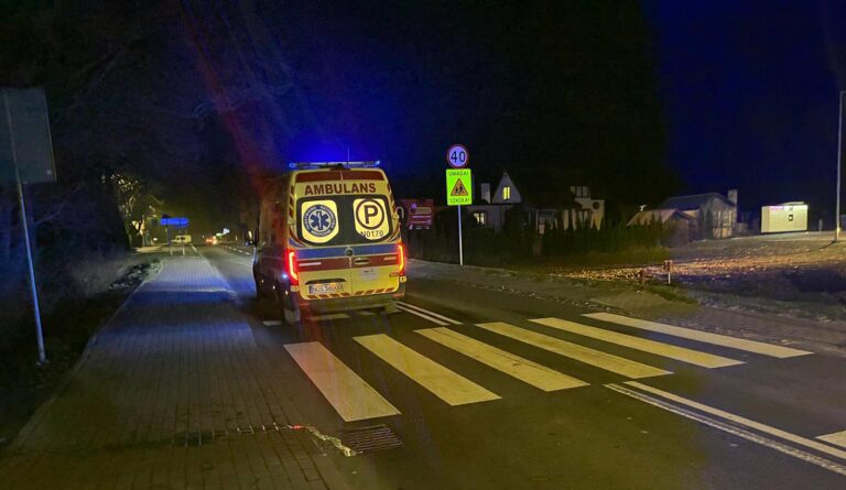 potrącenie pieszej na pasach