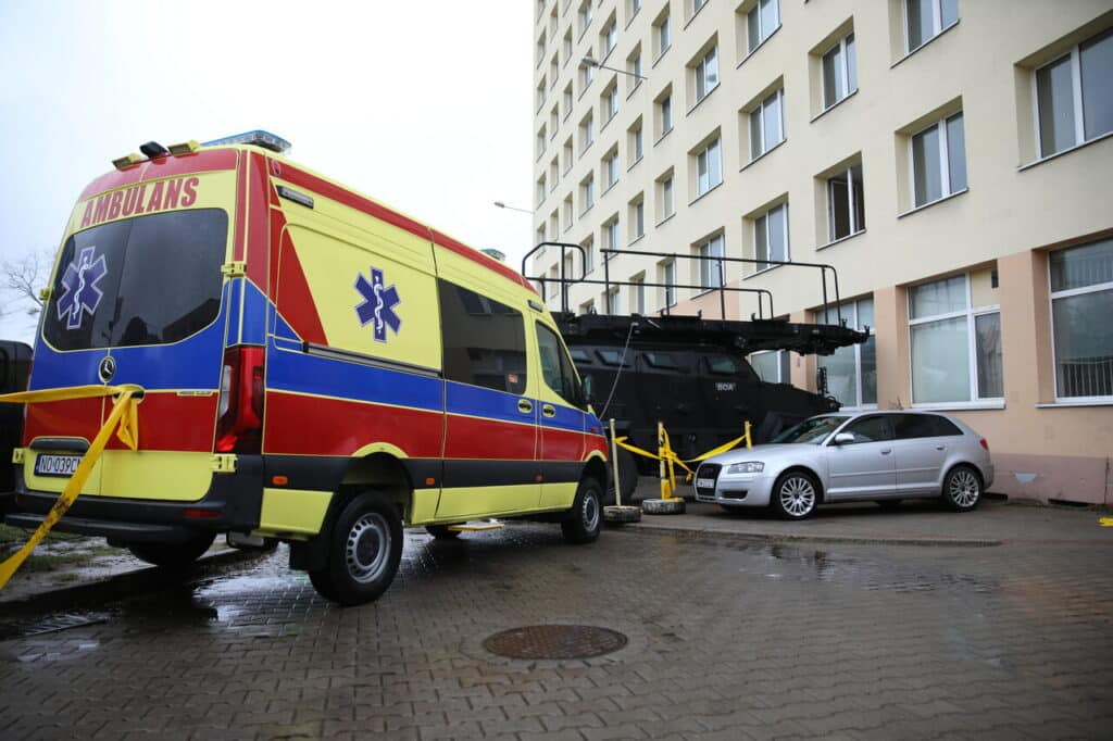 Specjalne oddziały BOA w Olsztynie. - Kontrterroryści BOA prowadzą działania taktyczne w Olsztynie